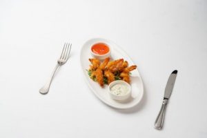 Scampi Fritti with Our Very Own Tartare Sauce and Sweet Chili Sauce
