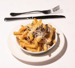 Truffle French fries with and parmesan cheese