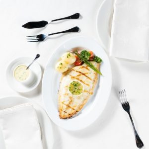 Grilled Sole with Hollandaise Sauce